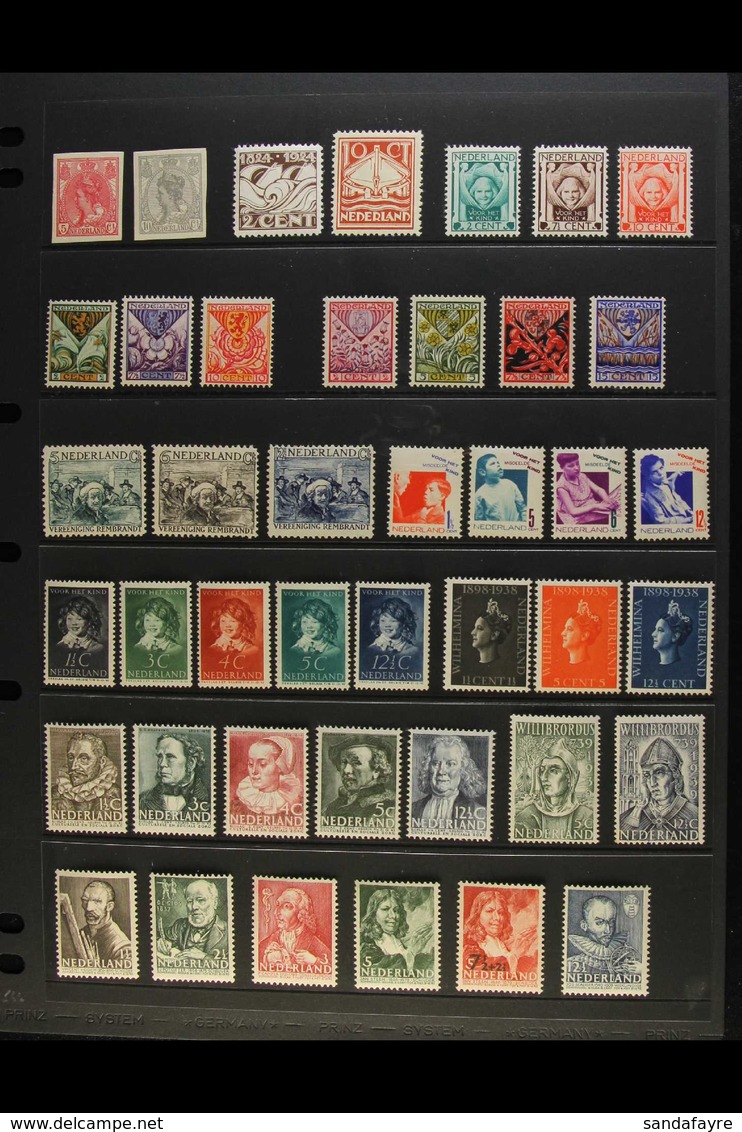 1923-1959 NEVER HINGED MINT All Different Collection, All Complete Sets. Note 1923 Wilhelmina 5c & 10c Imperfs, 1924 Lif - Altri & Non Classificati
