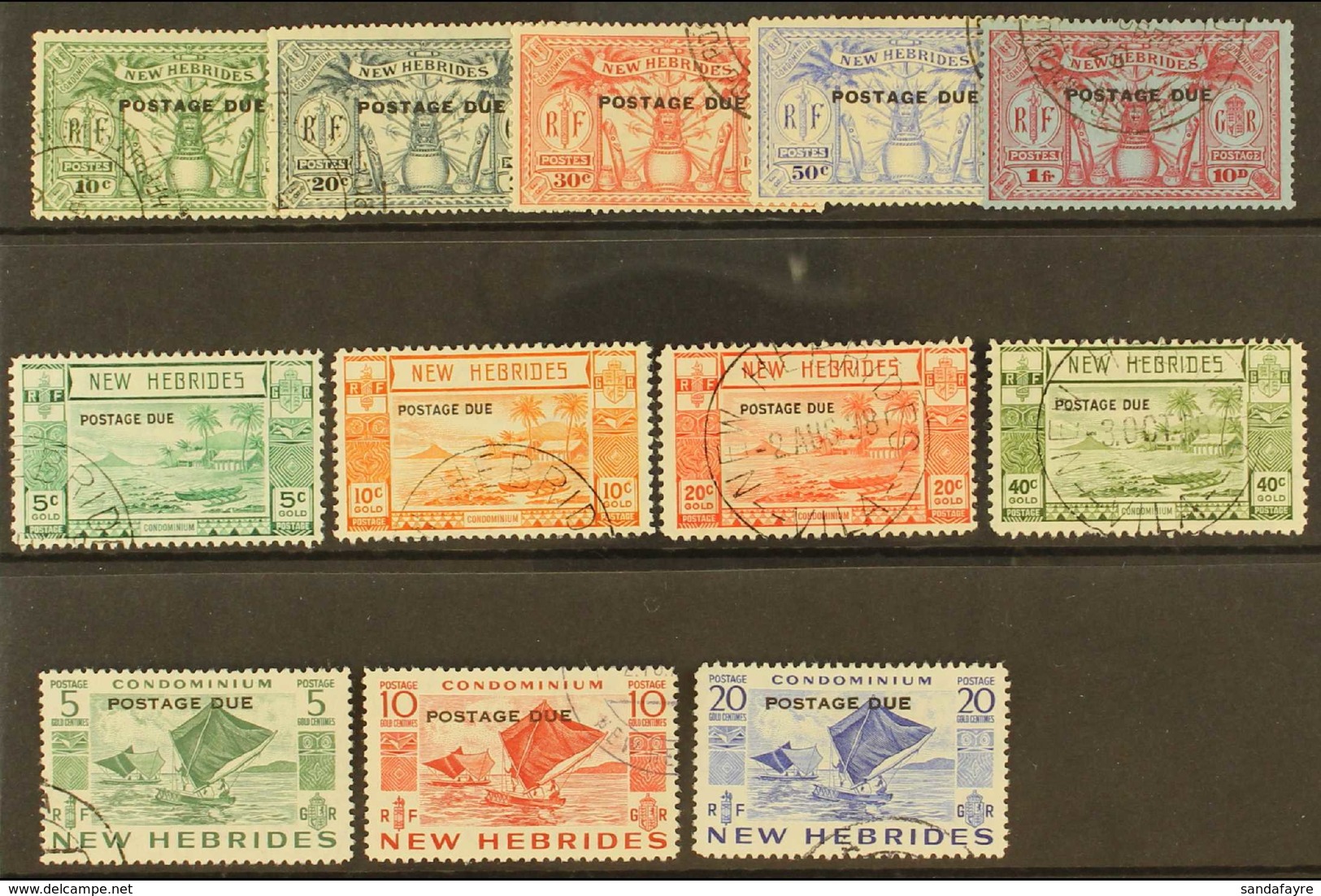 POSTAGE DUES FINE USED GROUP Incl. 1925 Set,  1938 Set To 40c,  1953 5c, 10c & 20c, SG D1/5, D6/9, D11/13, Very Fine Use - Altri & Non Classificati