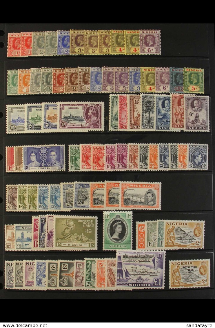 1914-66 FINE MINT COLLECTION Incl. 1914-29 With Shades To 6d, 1921-32 To 2s.6d Die I And 5s Die II, 1935 Jubilee Set (nh - Nigeria (...-1960)