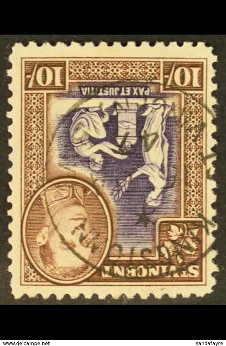 1938-47 10s Violet & Brown, WATERMARK INVERTED, SG 158aw, Very Fine Used With Clearly Dated "KINGSTON 15 JA 47" C.d.s. P - St.Vincent (...-1979)