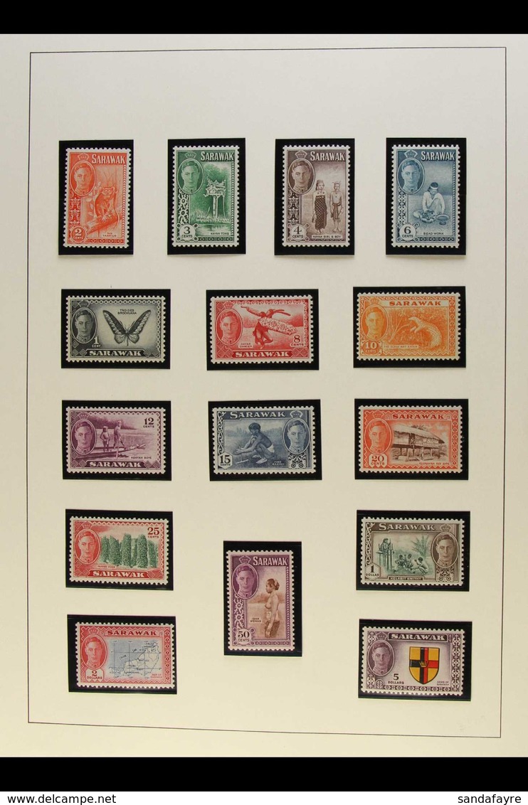 1869-1950 CHIEFLY MINT COLLECTION On Album Pages, Some Earlier Without Gum (as Normal). Note 1869 3c (SG 1); 1875 Comple - Sarawak (...-1963)