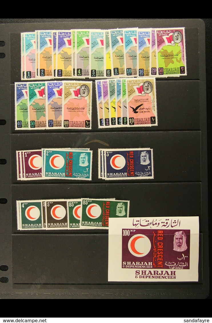 1963-70 NEVER HINGED MINT Useful Collection With Many Complete Sets, Note 1963 Definitives & Airmails, Also Incl. Some " - Sharjah