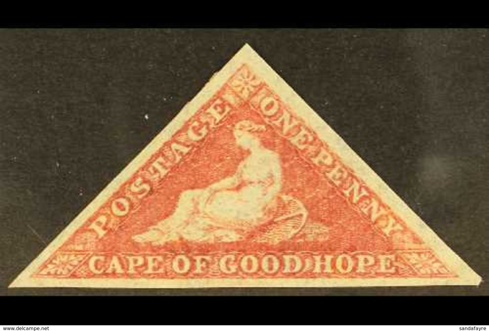 CAPE OF GOOD HOPE 1855 1d Rose On Cream Paper, SG 5a, Mint With Large Part OG, 3 Margins And Wonderful Fresh Colour. A B - Non Classificati