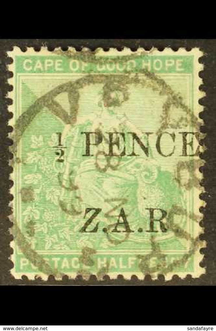 CAPE OF GOOD HOPE VRYBURG BOER OCCUPATION 1899 "½d PENCE Z.A.R." Overprint On Cape ½d Green With ITALIC "Z" Variety, SG  - Non Classificati