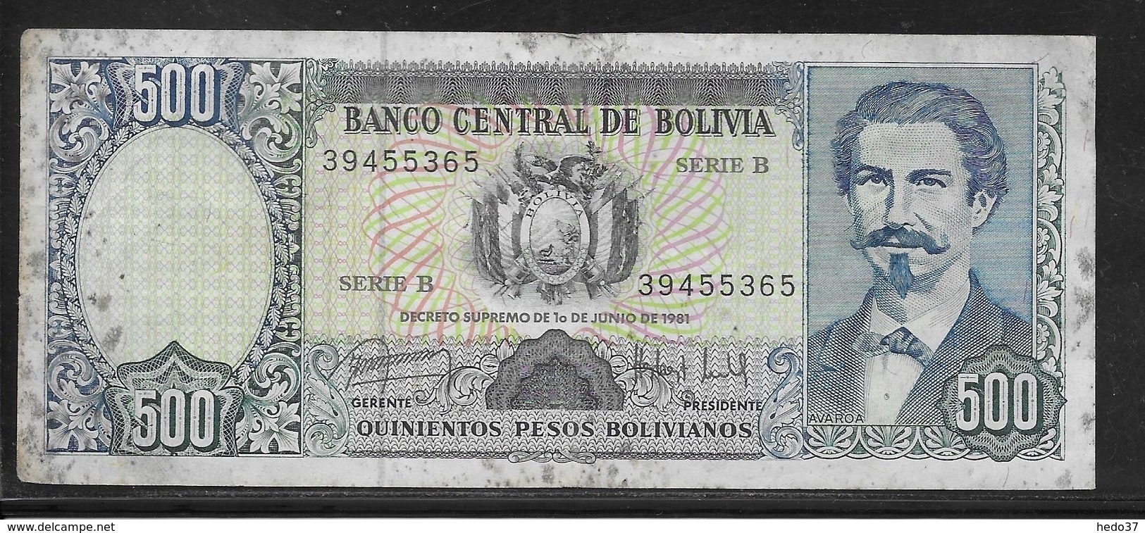 Bolivie - 500 Pesos  - Pick N° 166 - TB - Bolivia