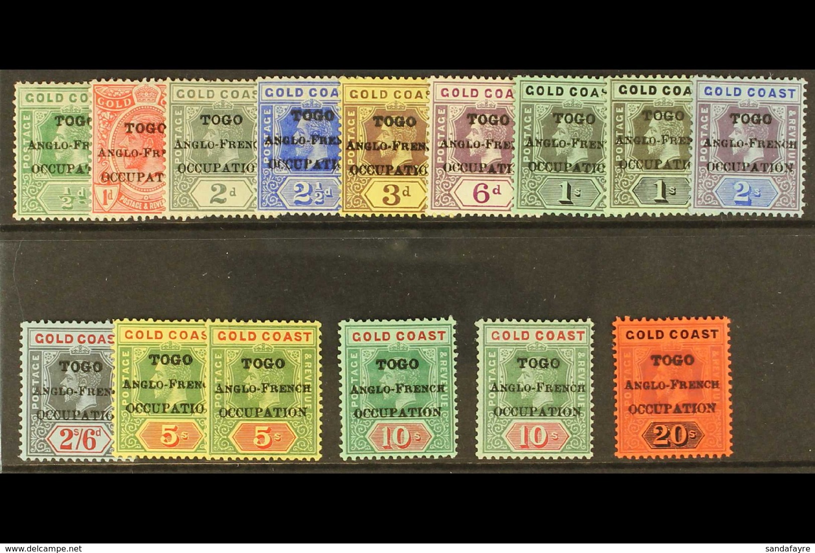 ANGLO-FRENCH OCCUPATION 1916-20 London Overprint Set, SG H47/58, Plus Listed Shades Of 1s, 5s And 10s, Fine Mint. (14 St - Altri & Non Classificati