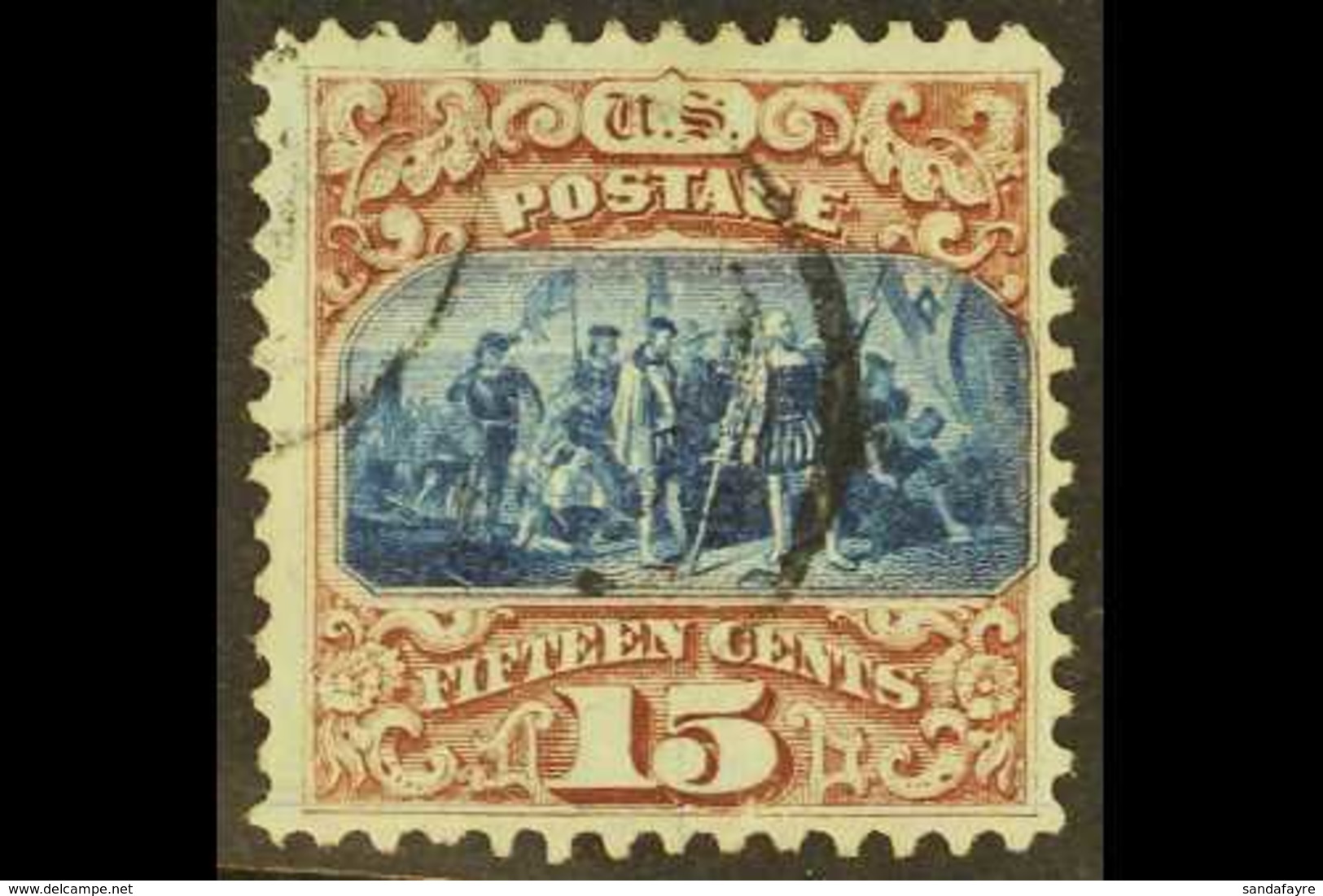 1869 15c Blue And Brown Type I, Scott 118 (SG 120) Fine Used, Nicely Cancelled With Great Colour & Perfs. For More Image - Altri & Non Classificati