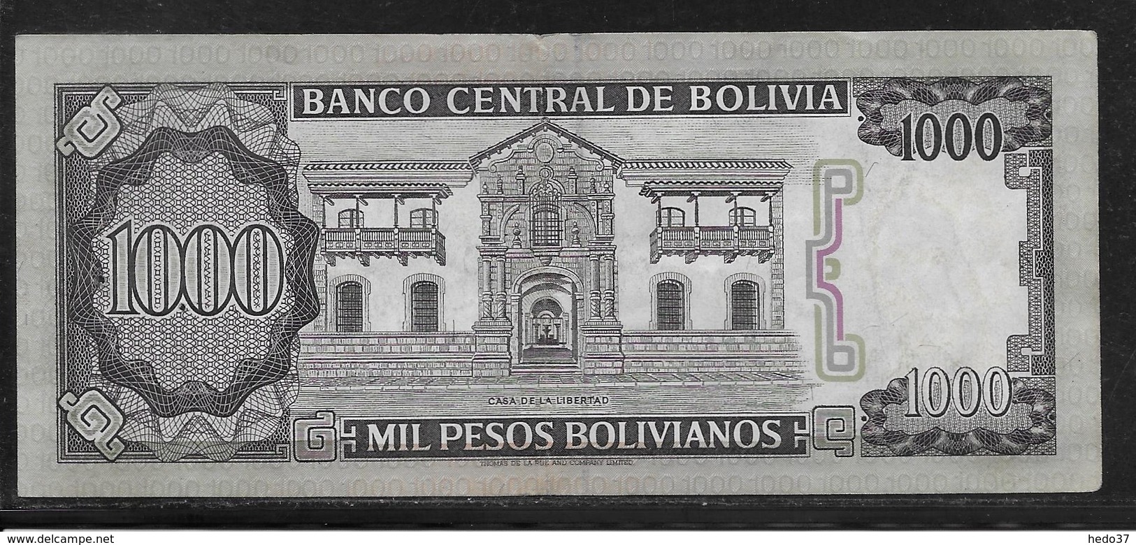 Bolivie - 1000 Pesos  - Pick N° 167 - SUP - Bolivie