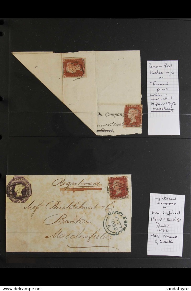 LINE ENGRAVED PENNY REDS ON COVERS. AN ATTRACTIVE & VALUABLE COLLECTION. A Collection Of Attractive Covers Including Suc - Altri & Non Classificati
