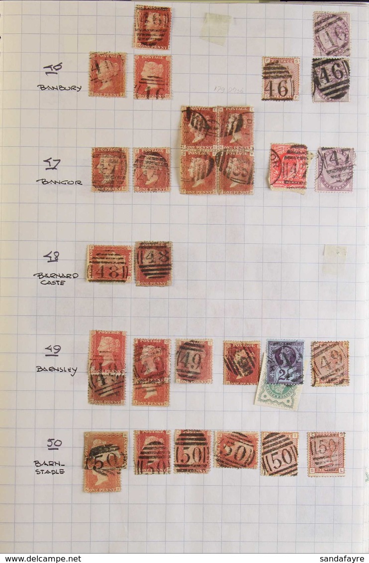 NUMERAL POSTMARKS COLLECTION. A Substantial Collection Of QV Stamps (+/- 95%, The Rest KEVII) Selected For Their Clear N - Altri & Non Classificati