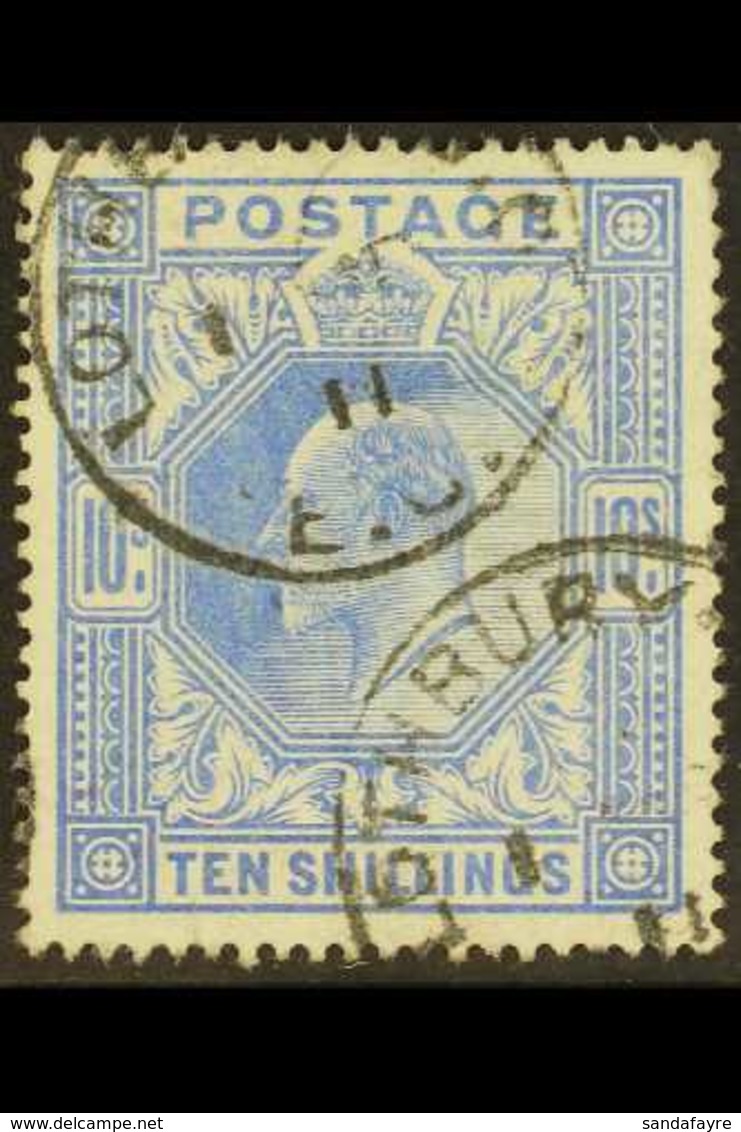 1911-12 10s Ultramarine De La Rue, SG 265, Very Fine Used. For More Images, Please Visit Http://www.sandafayre.com/itemd - Non Classificati