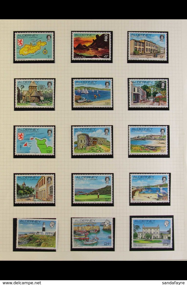 ALDERNEY 1983-2006 Never Hinged Mint Collection, Includes 1983-93 First Defin Set, 1984 Birds Set, 1985 Airport Set, 198 - Altri & Non Classificati