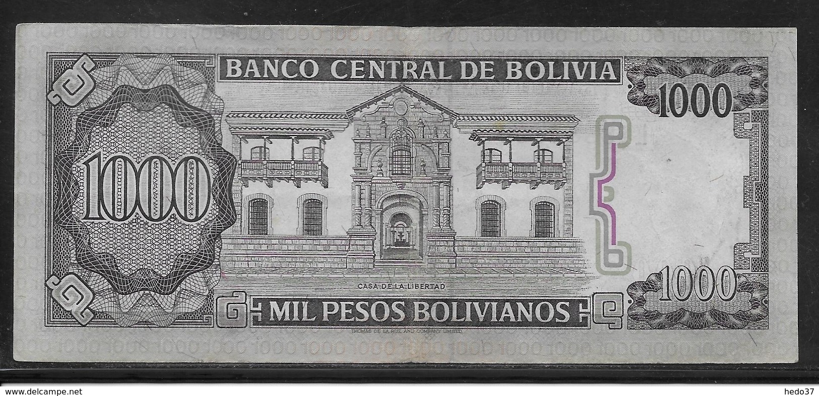 Bolivie - 1000 Pesos  - Pick N° 167 - TTB - Bolivie