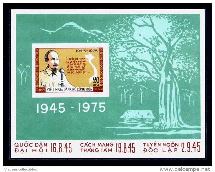 North Vietnam MNH Perf Souvenir Sheet 1975 : 30th Anniversary Of Viet Nam National Day (Ms304B) - Vietnam