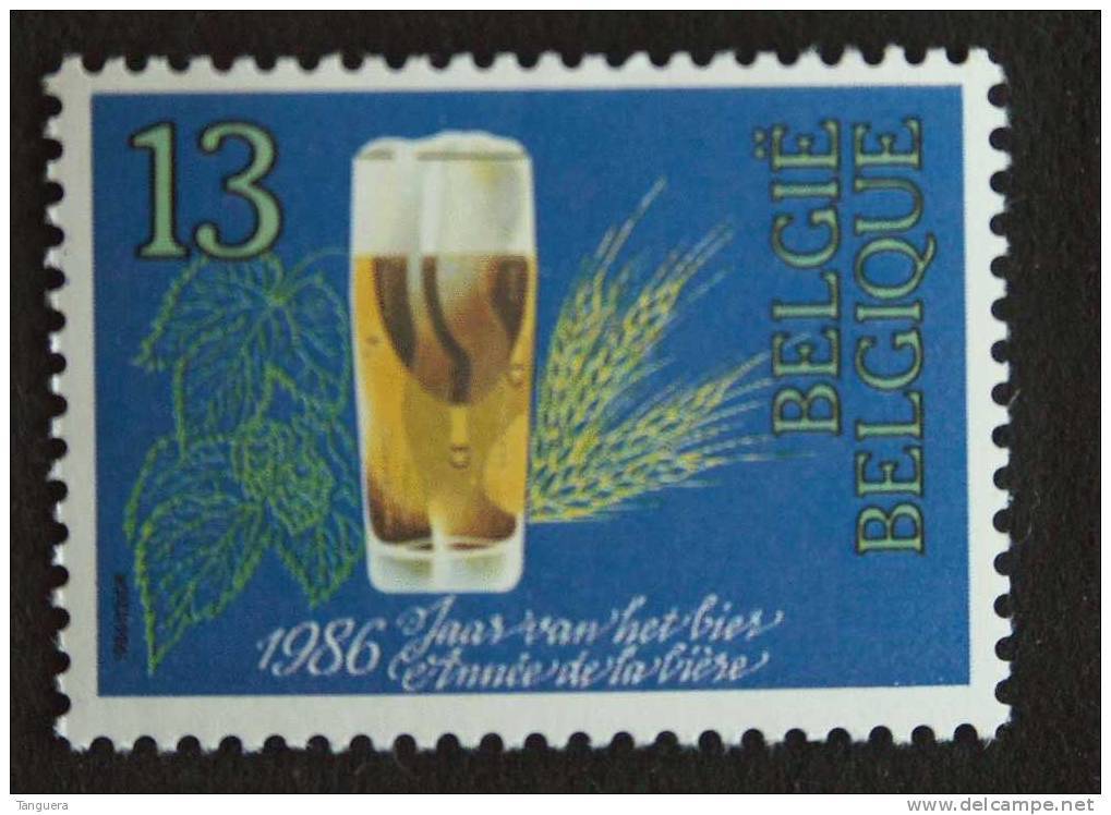 België Belgique 1986 Glas Bier Gerst Hop Verre De Bière Orge Houblon Beer 2230 MNH ** - Neufs