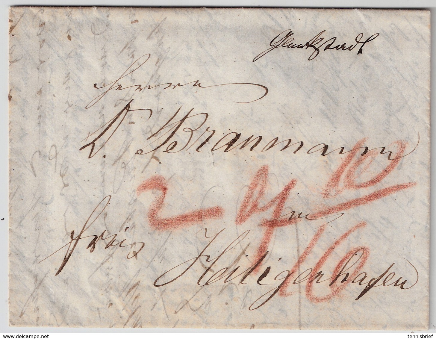 Schleswig-Holstein ,1845, Hs. " Glückstadt "  ,  #a924 - Prephilately