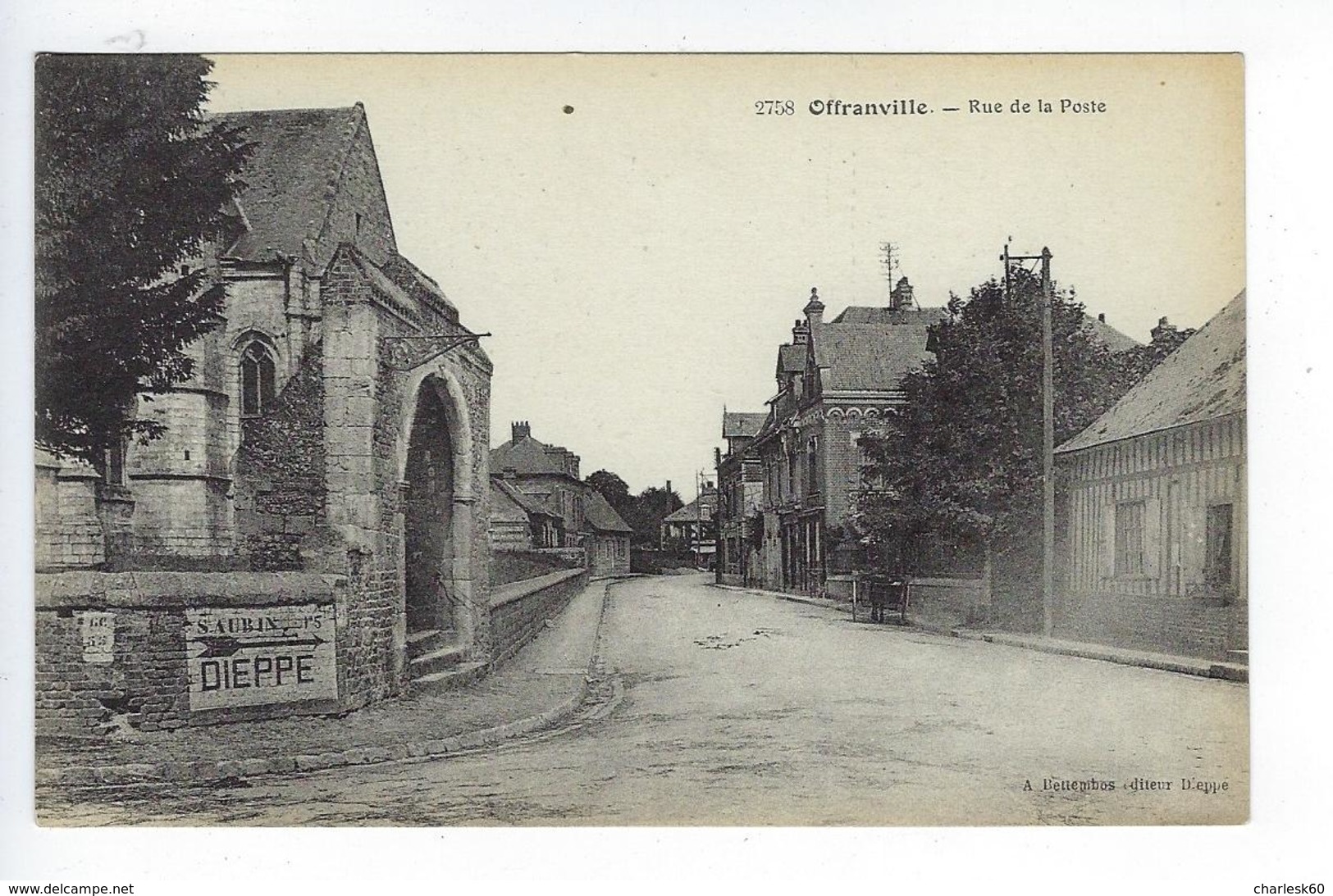CPA - 76 - Offranville - Rue De La Poste - Offranville