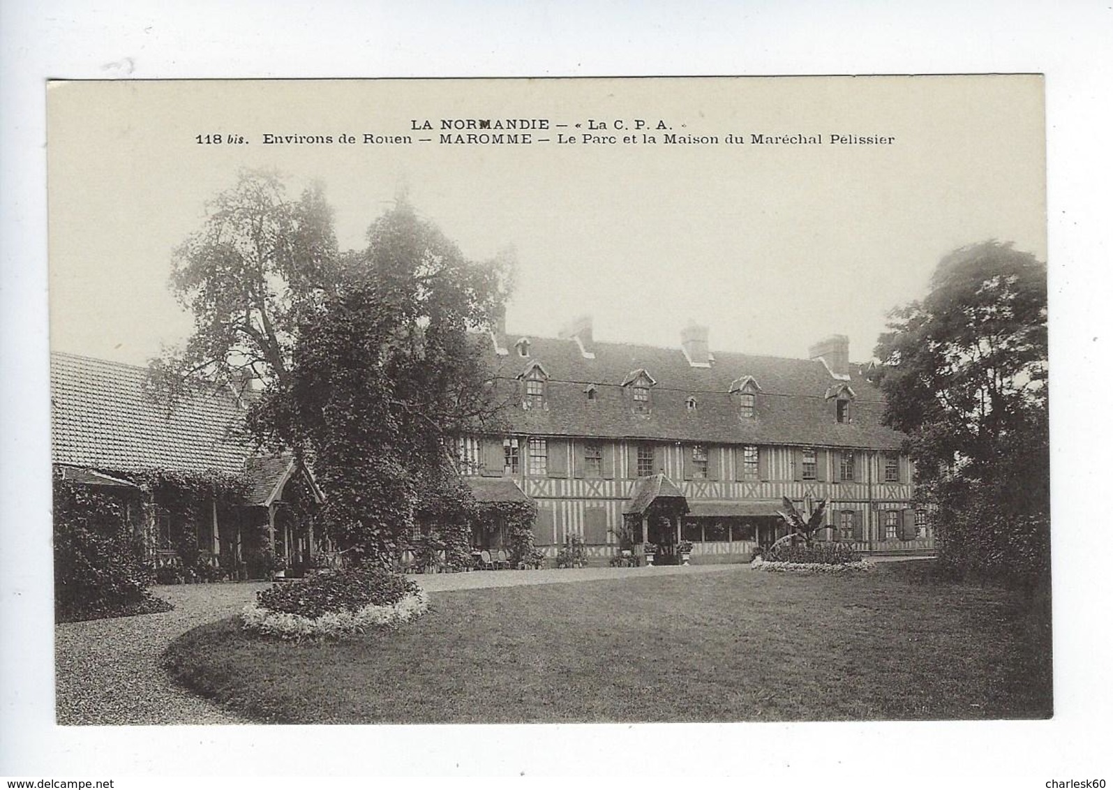 CPA - 76 - Maromme - Parc - Maison - Maréchal Pélissier - Rouen - Canteleu - Maromme