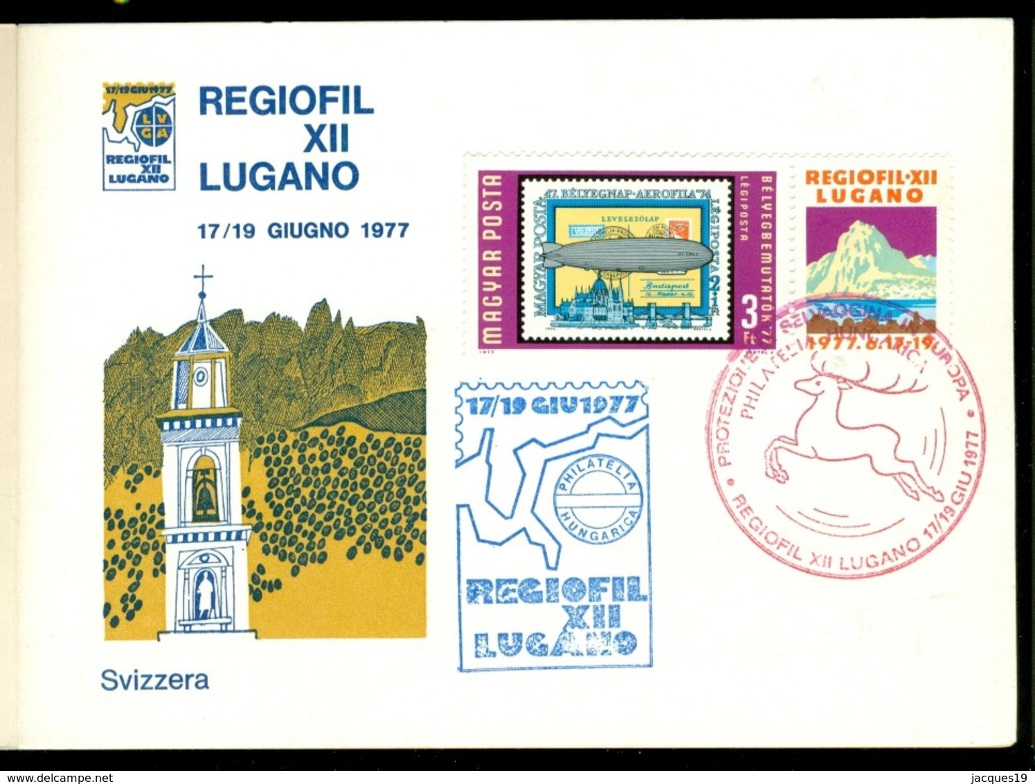 Italie Italia Booklet 1977 Regiofil XII Lugano 17-19 June 1977 With Stamps Of Different Countries (33 Grams) - Altri - Europa