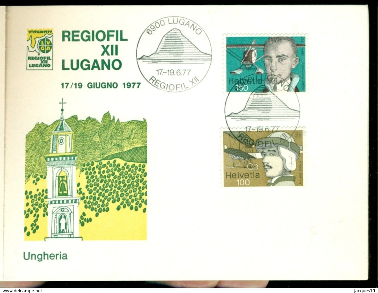 Italie Italia Booklet 1977 Regiofil XII Lugano 17-19 June 1977 With stamps of different countries (33 grams)