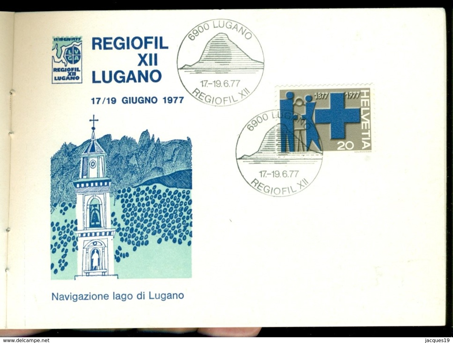 Italie Italia Booklet 1977 Regiofil XII Lugano 17-19 June 1977 With stamps of different countries (33 grams)