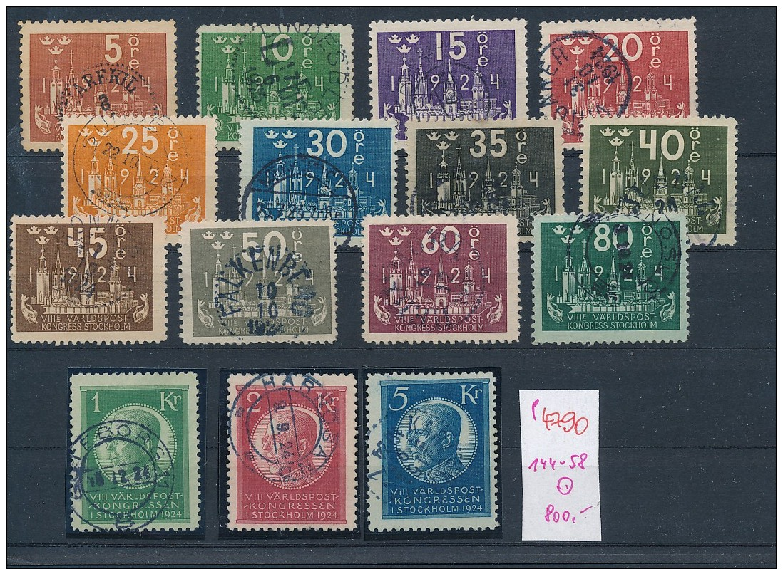 Schweden Nr. 144-58   O  (p4790  ) Aus Einer Spezial Sammlung ! - Oblitérés