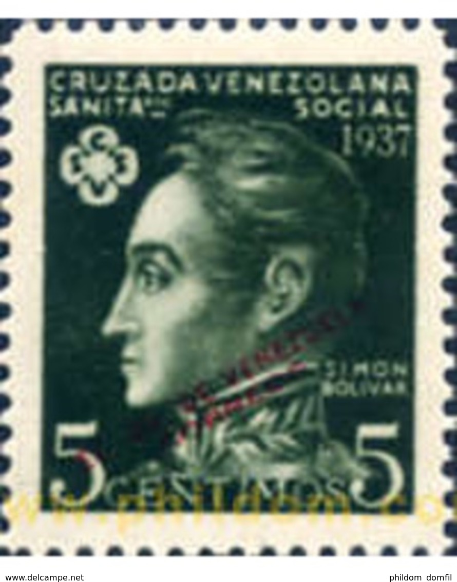 Ref. 175337 * MNH * - VENEZUELA. 1937. CRUZ ROJA SEMANA DE LOS NIÑOS - Croix-Rouge