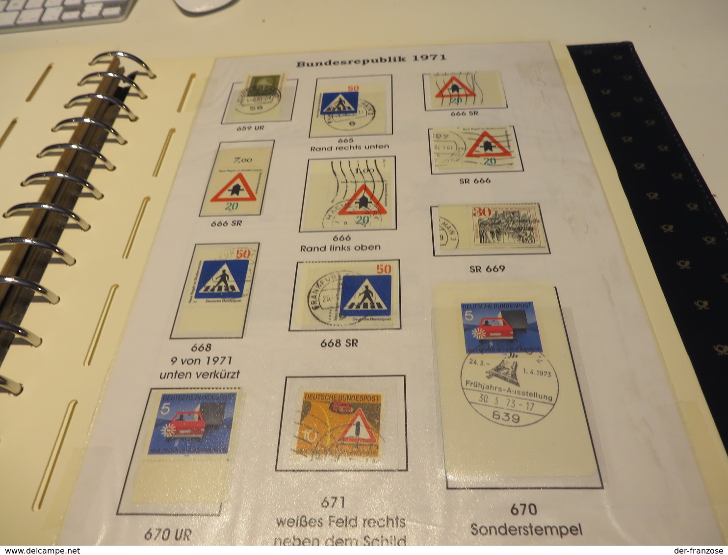 DEUTSCHLAND / BUND  1969 bis 1972  Spezial - Slg. mit o / ** /  MARKEN, ABARTEN, BOGENTEILE, RANDSTÜCKE im BINDER