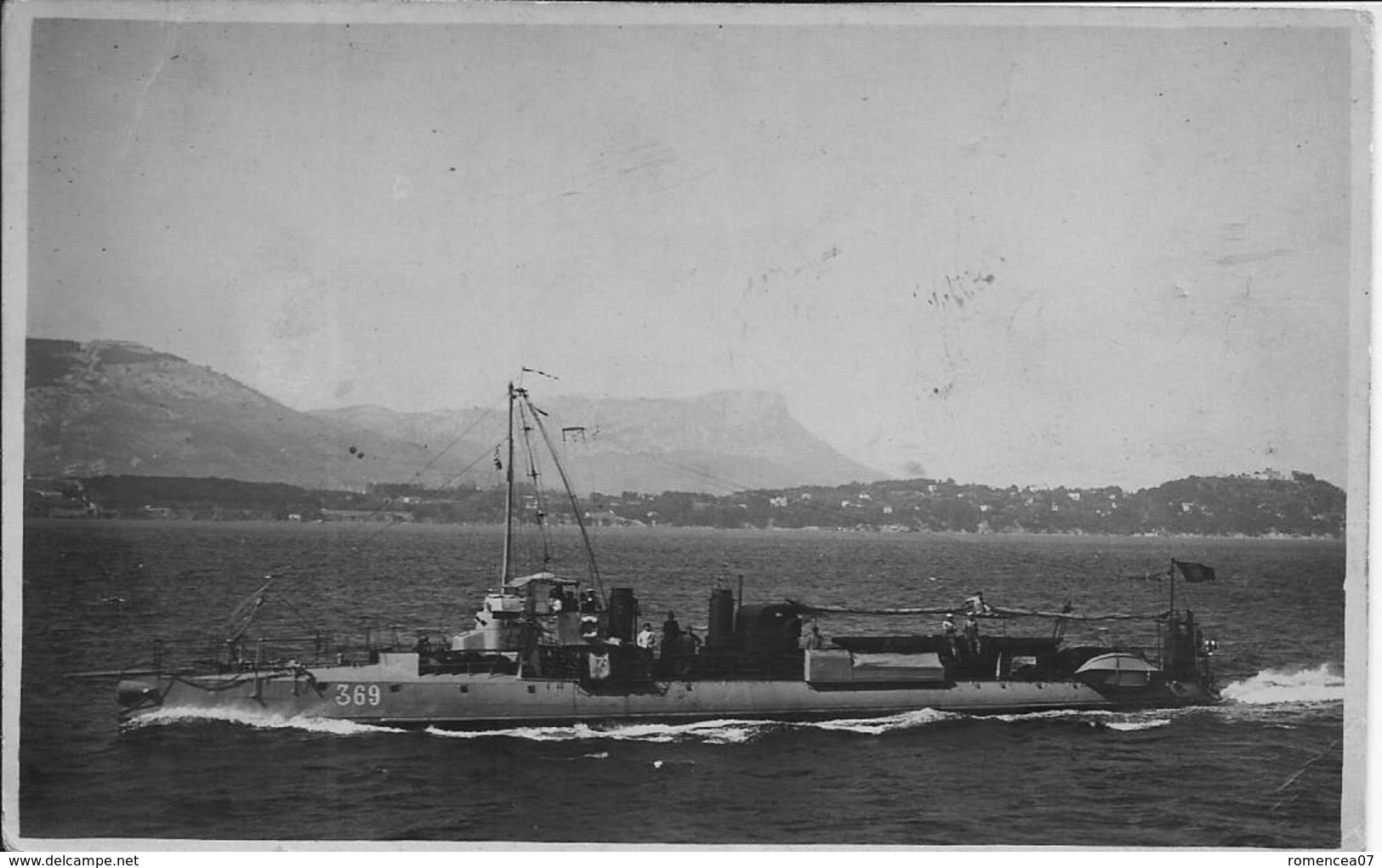 " Souvenir De TOULON (Var) " - TORPILLEUR 369 - DECORE De La CROIX De GUERRE En 1917 - Photographie - WW1 - A Voir ! - Bateaux