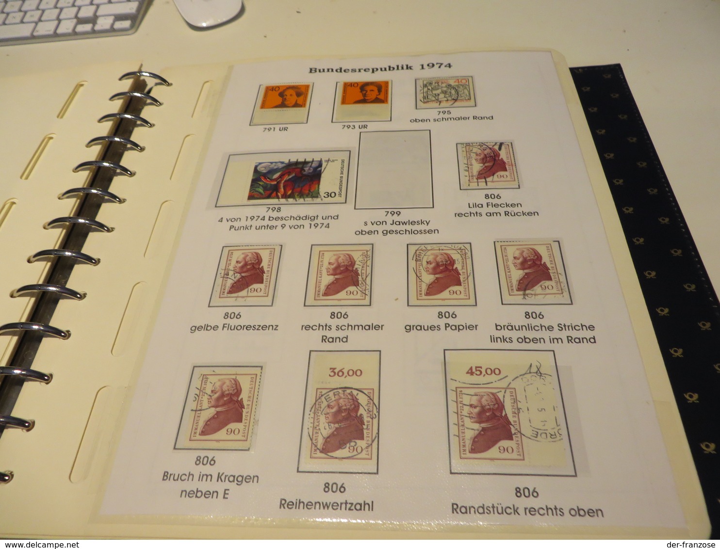 DEUTSCHLAND / BUND  1962 / 1974  Spezial - Slg. mit o / ** /  MARKEN, ABARTEN, BOGENTEILE, RANDSTÜCKE im BINDER