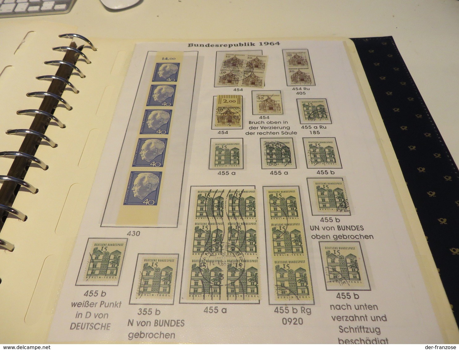 DEUTSCHLAND / BUND  1962 / 1974  Spezial - Slg. mit o / ** /  MARKEN, ABARTEN, BOGENTEILE, RANDSTÜCKE im BINDER