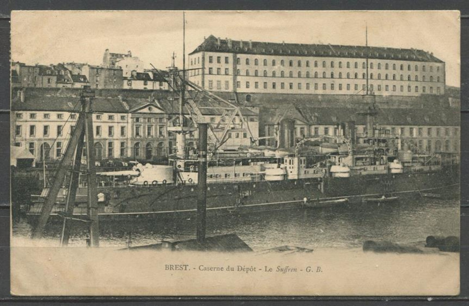 France. Brest. IUD. Base Of The Fleet. Warships. Battleship. Barracks. 1 - Guerra