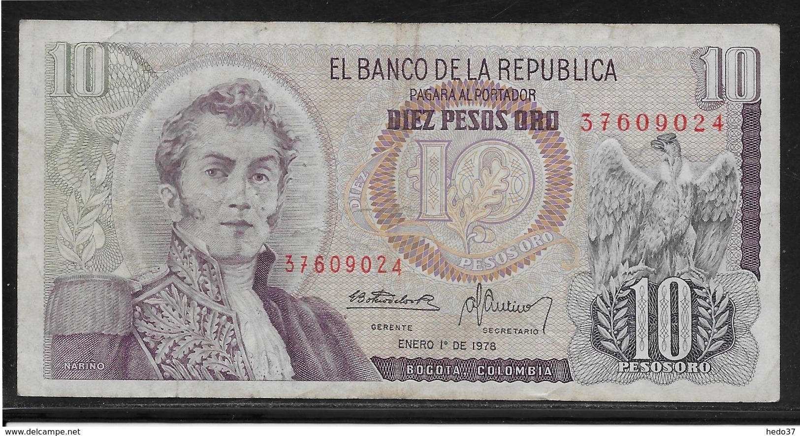 Colombie - 10 Pesos  - Pick N° 407 - TB - Colombie
