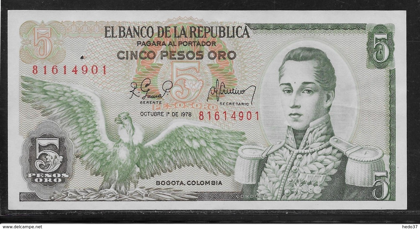 Colombie - 5 Pesos  - Pick N° 406 - SUP - Colombia