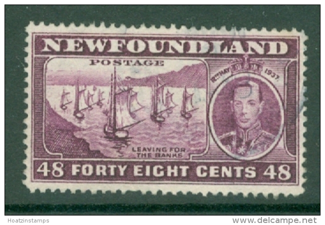 Newfoundland: 1937   Coronation Issue  SG267   48c  [Perf: 14.1]   Used - 1908-1947