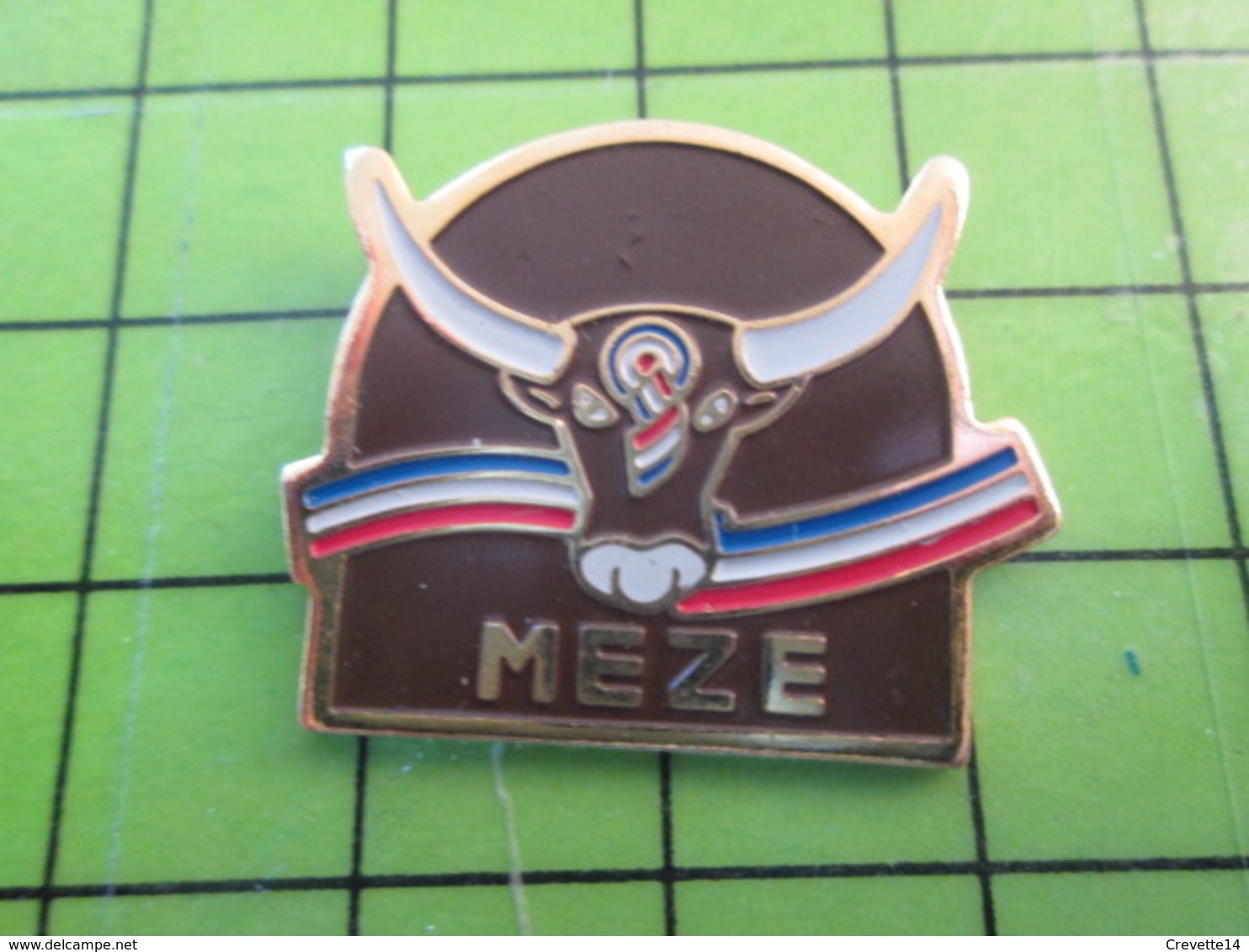 818b Pin's Pins / Rare Et De Belle Qualité / THEME ANIMAUX / VACHE VACHETTE MEZE - Animaux