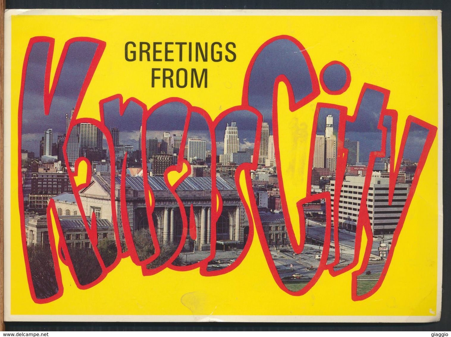 °°° 11414 - USA - KS - GREETINGS FROM KANSAS CITY - 1988 With Stamps °°° - Kansas City – Kansas