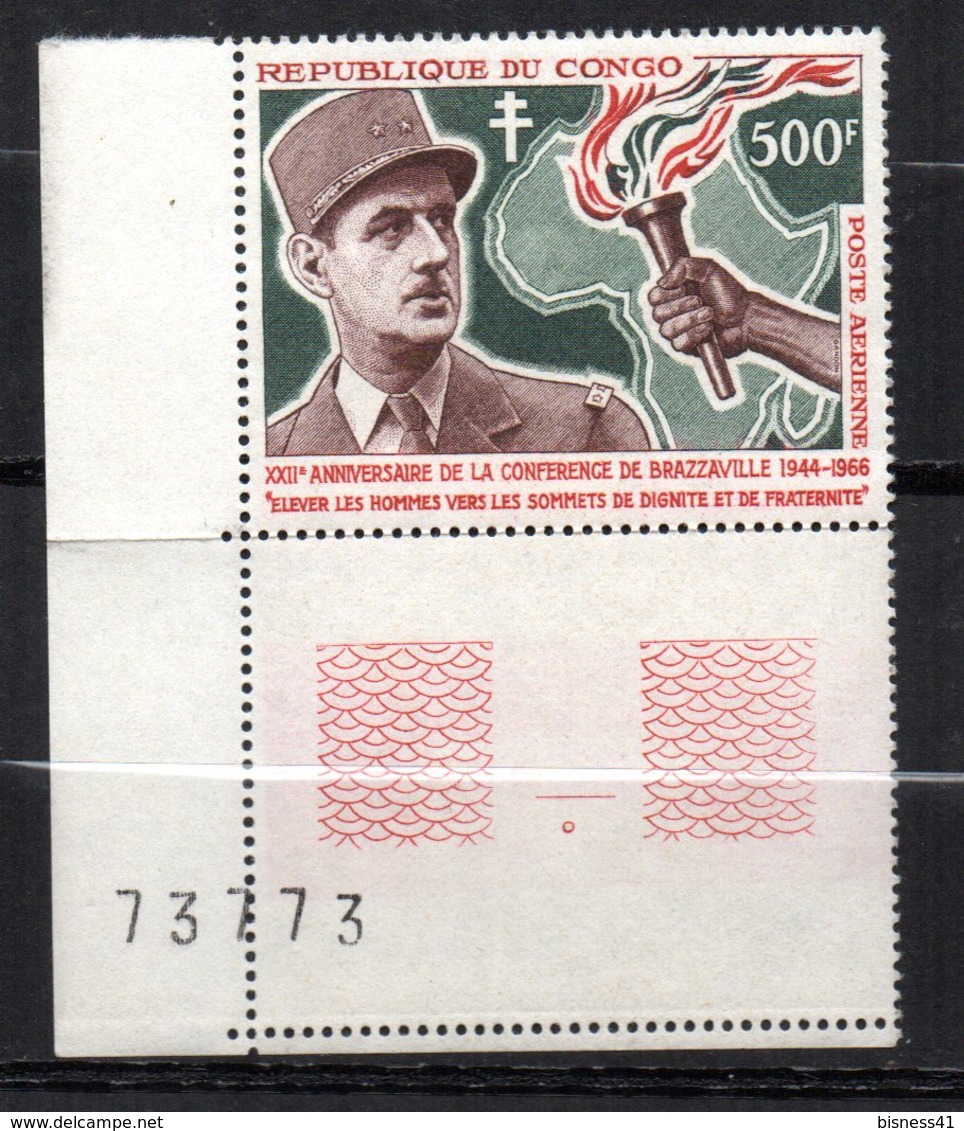 Congo  N° 38 Neuf XX  MNH  De Gaulle  Cote 35 € - Ongebruikt