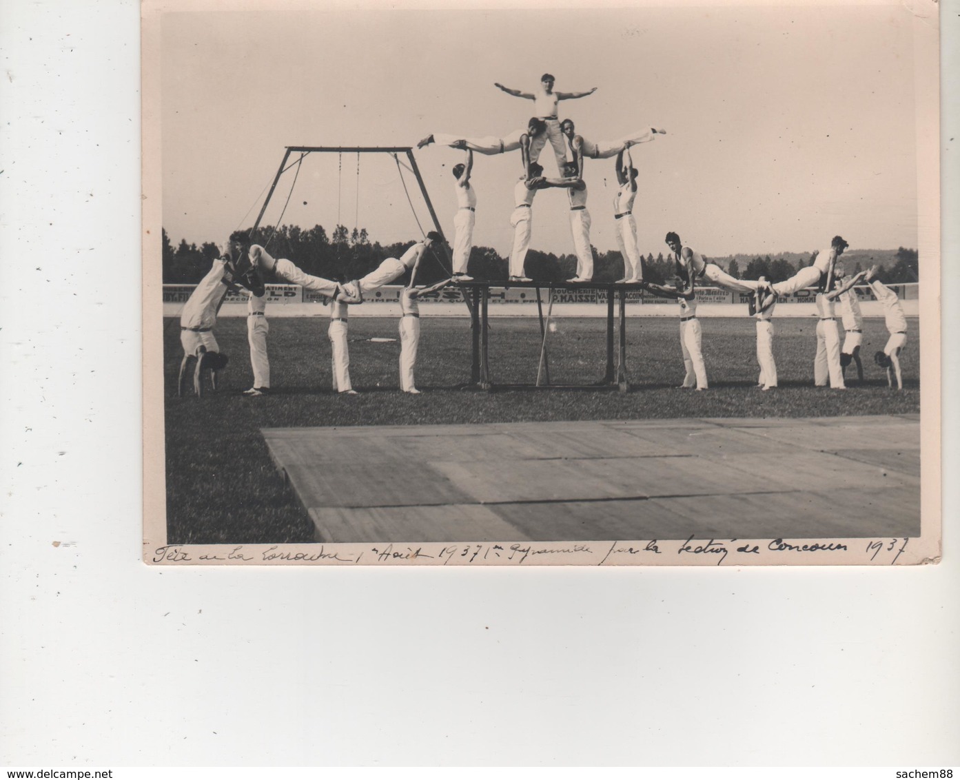 CPA.LUNEVILLE.PHOTO LA LORRAINE LUNEVILLE.1937.FETE DE LA LORRAINE.FORMAT 18X13 - Luneville