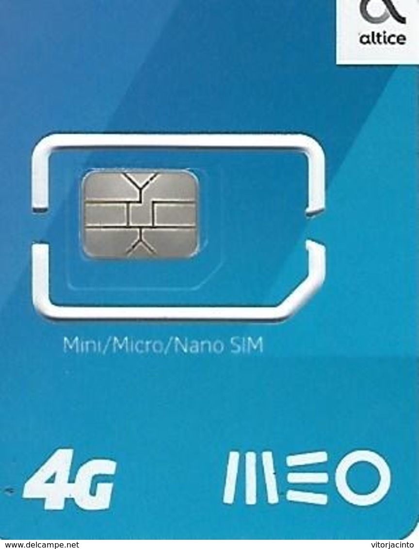 MEO - Altice - Mini/Micro/Nano SIM Card 4G - (NOT USED) - Portugal - Portugal