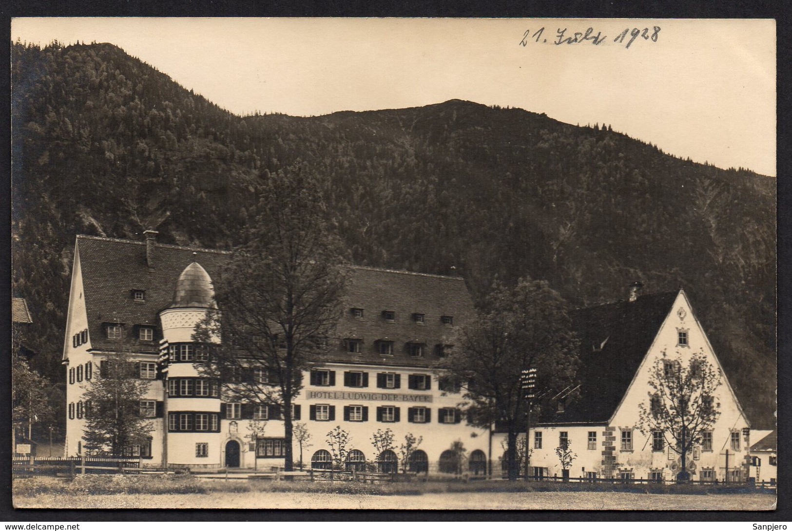 DEUTSCHES REICH TRAVELED POSTCARD ANSICHTSKARTE,  1928. EIGENTUM OTTO MEYER - Altri & Non Classificati