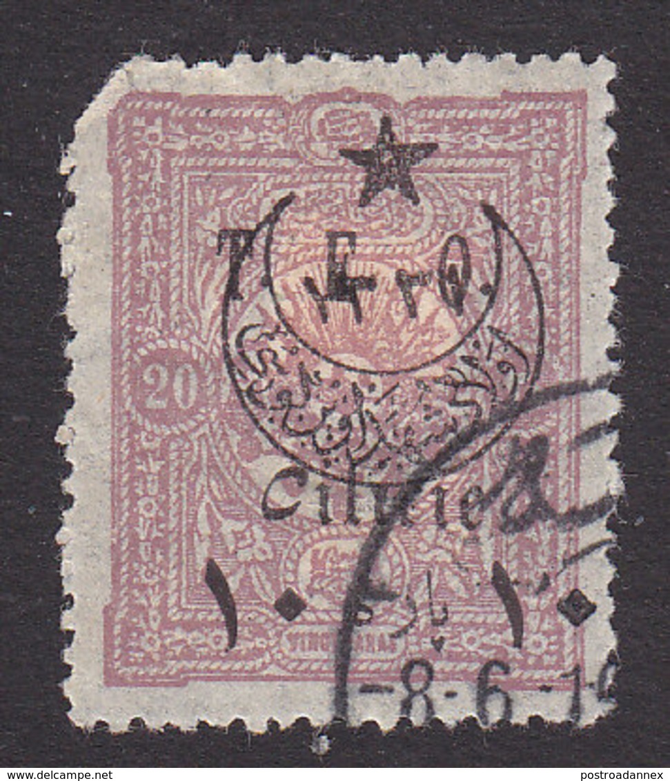 Cilica, Scott #92, Used, Turkish Stamp Overprinted, Issued 1919 - Used Stamps