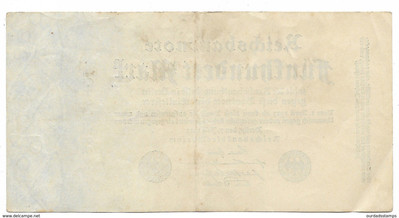 Germany, Reichsbanknote, 500 Marks X 3 From 1922 (bnk003) - 500 Mark