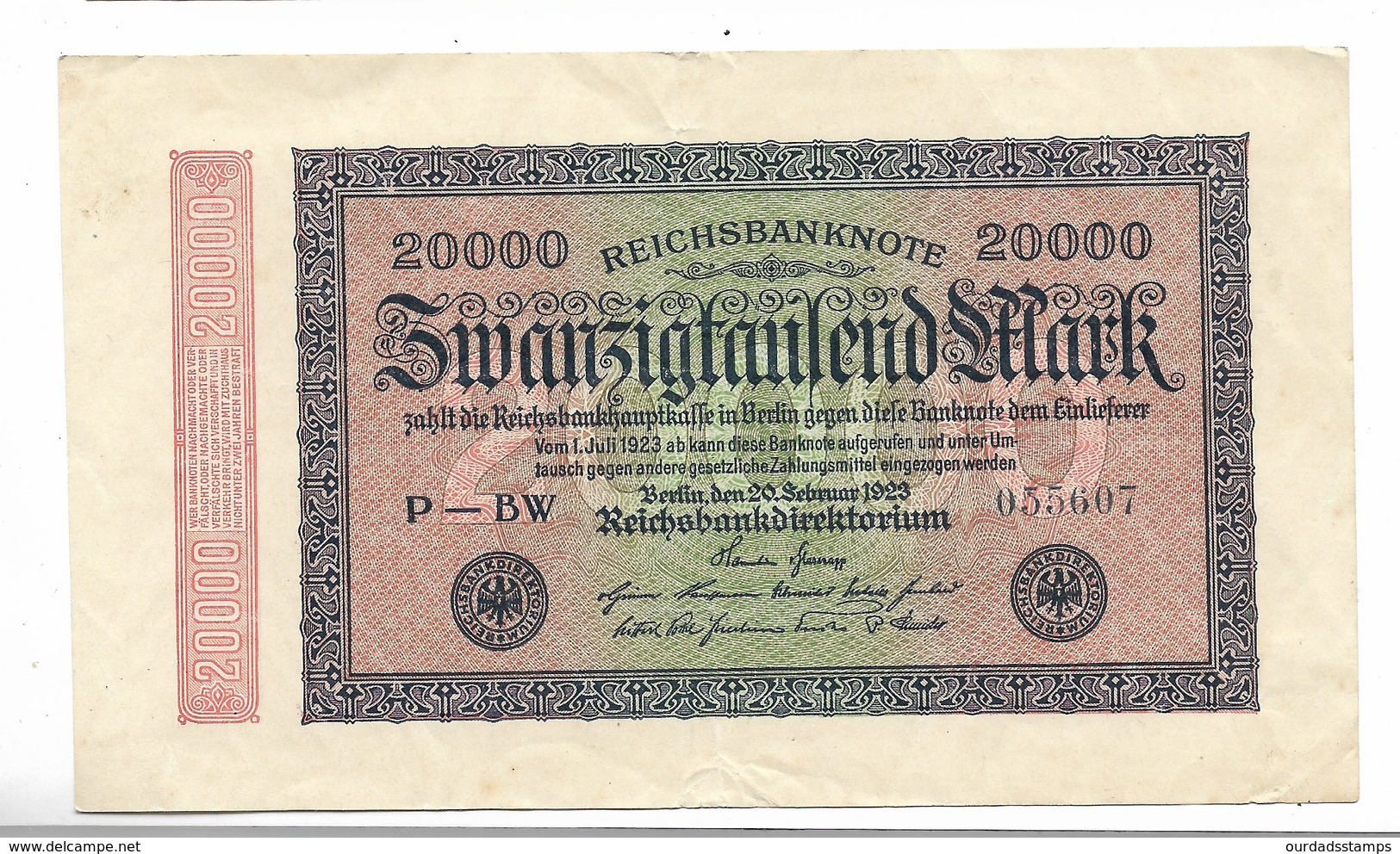 Germany, Reichsbanknote, 20000 Marks From 1923 - 20.000 Mark