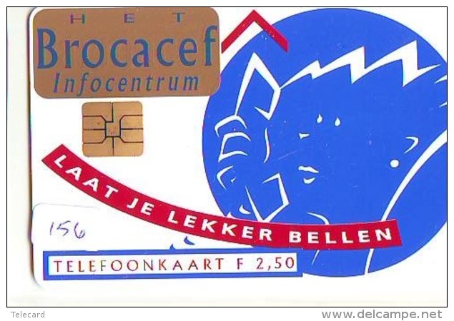 NEDERLAND CHIP TELEFOONKAART CRD-156 * BROCACEF  * Telecarte A PUCE PAYS-BAS ONGEBRUIKT  MINT - Privé