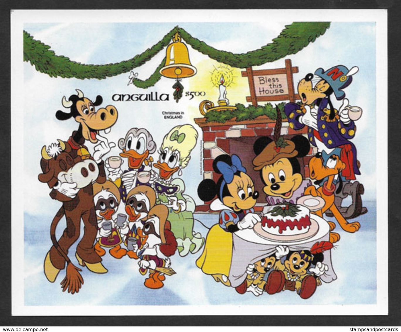 Anguilla Walt Disney 1984 Nöel Bloc Non Dentelé ** Disney Christmas Imperforated Souvenir Sheet ** - Anguilla (1968-...)