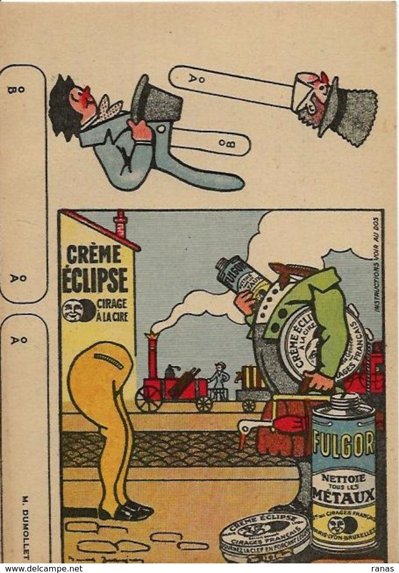 Découpage Montage Publicité 16,5 X 11,5 Par Marcel Jeanjean FULGOR éclipse - Werbung