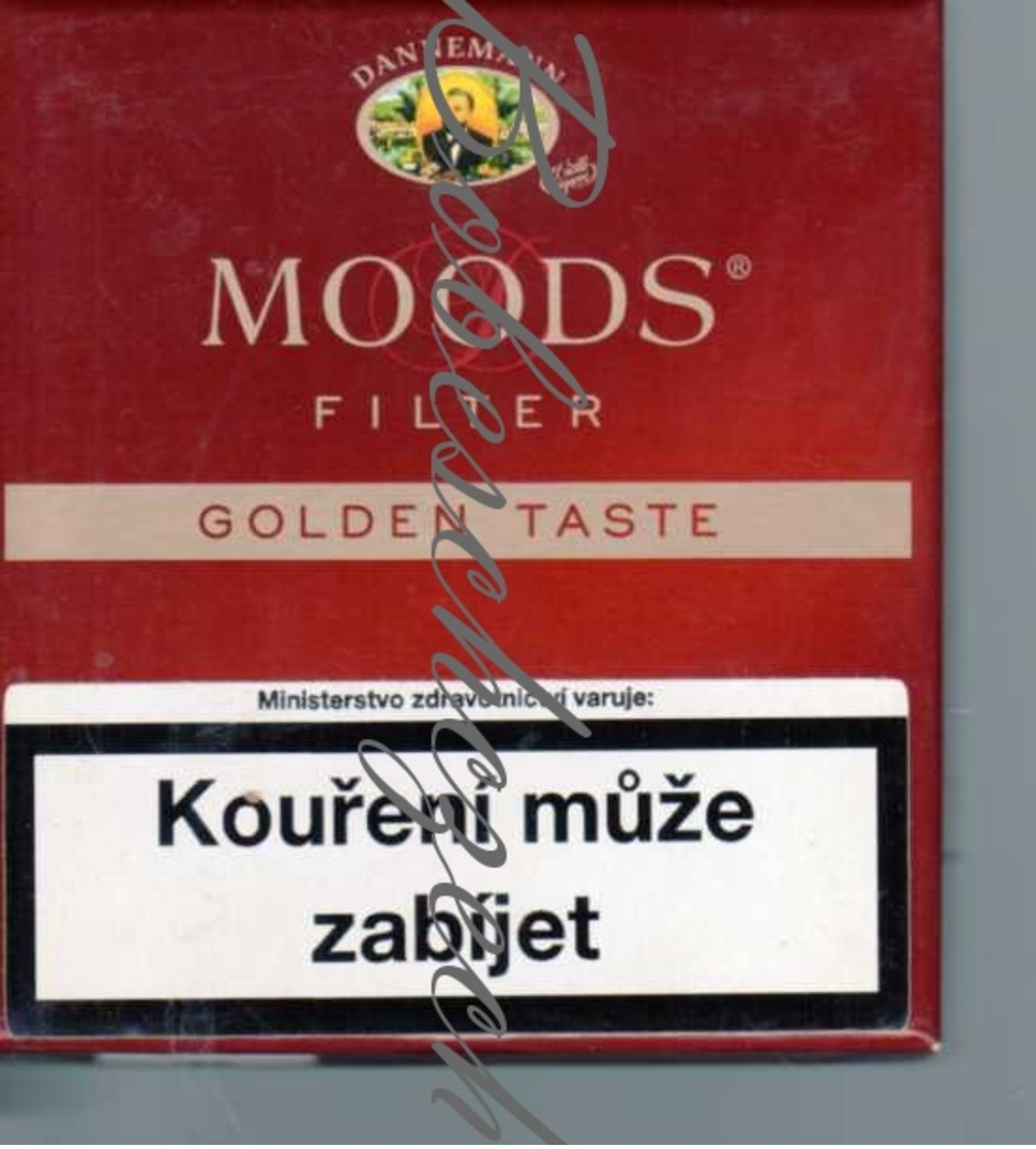 1-52 CZECH REPUBLIC 2018 - MOODS Filter 20 Pcs Cigarillos  - Empty Cigarettes Carton Box - Dannemann GmbH Germany - Zigarettenetuis (leer)
