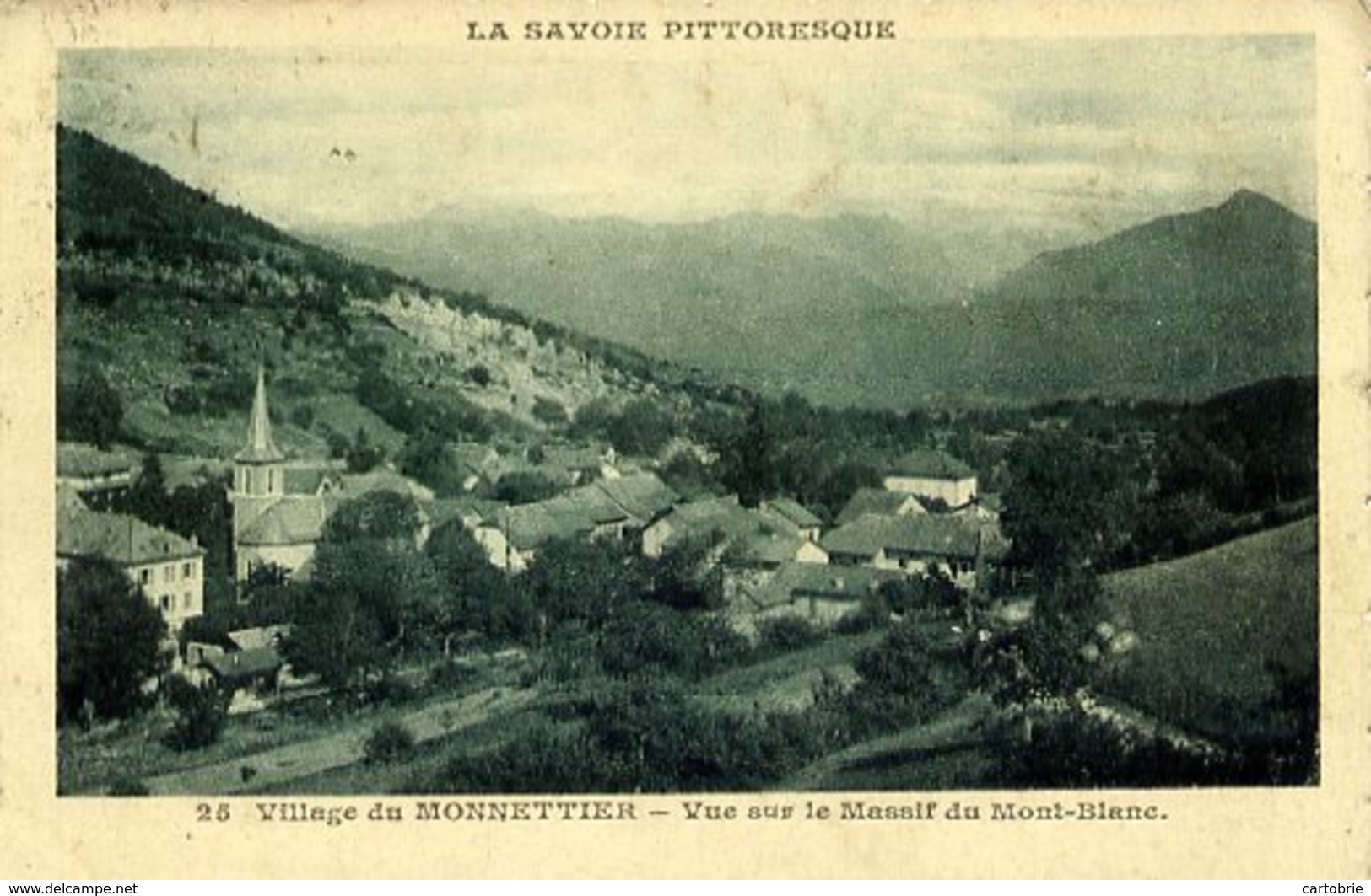 74 Village Du MONNETTIER - Vue Sur Le Massif Du Mont-Blanc (Monnetier-Mornex) - Autres & Non Classés