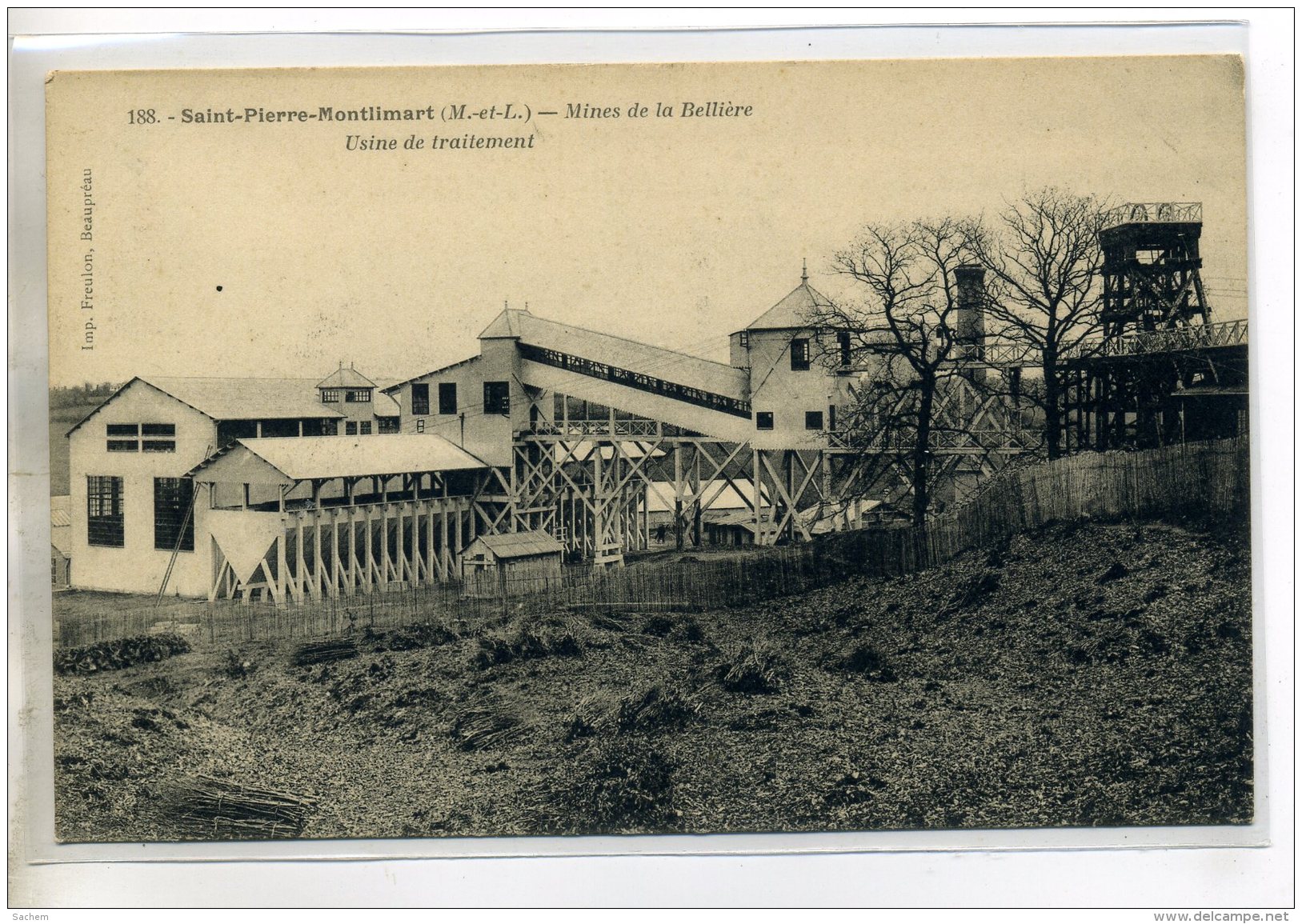 49-19 ST SAINT PIERRE MONTLIMART Usine De TRaitement Mines D'or De La Belliere  /D01-2016 - Autres & Non Classés